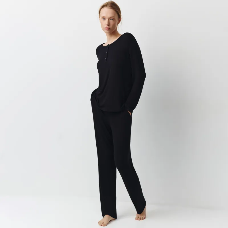 Әйелдерге арналған шалбар, үйге арналған, өлшемі L, вискоза/спандекс, сұр-қоңыр, Kelsey