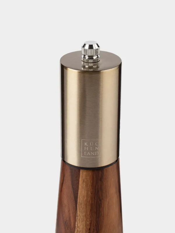 Дәмдеуіштерге арналған диірмен, 19 см, механикалық, ағаш/болат, Noble tree, image-3