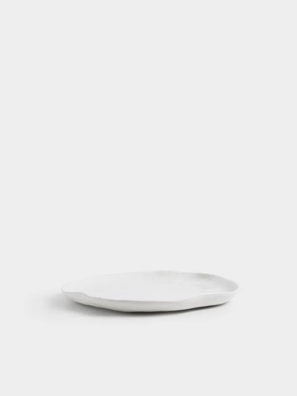 Тарелка обеденная, 25 см, в крапинку, Неровный край, Crumple speckled, image-3