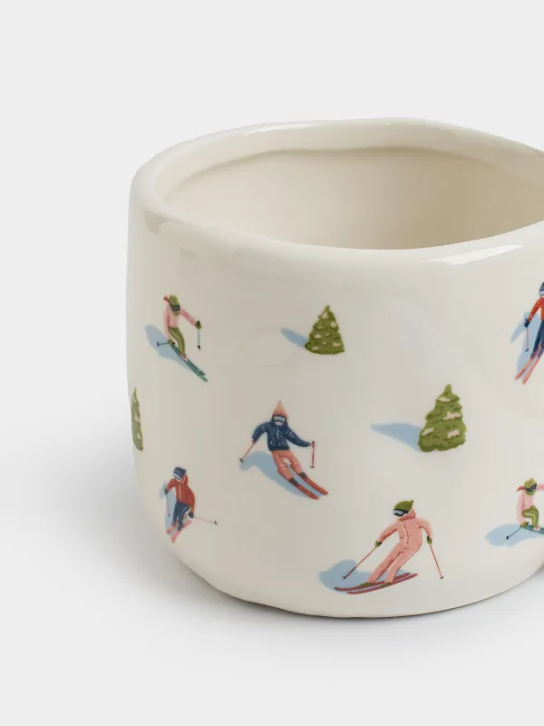 Саптыаяқ, 360 мл, керамика, ақ, Шаңғышылар, Skiers, image-4