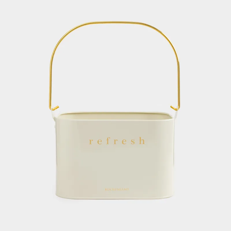 Органайзер для моющих средств, 21х15 см, переносной, металл, белый, Compact gold