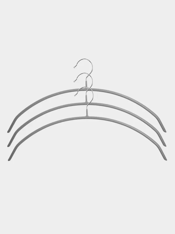 Ілгіш-иықтар, 42 см, 3 дана, белбеуі жоқ, қапталған металл, сұр, шеңбер, Colorful house, image-0