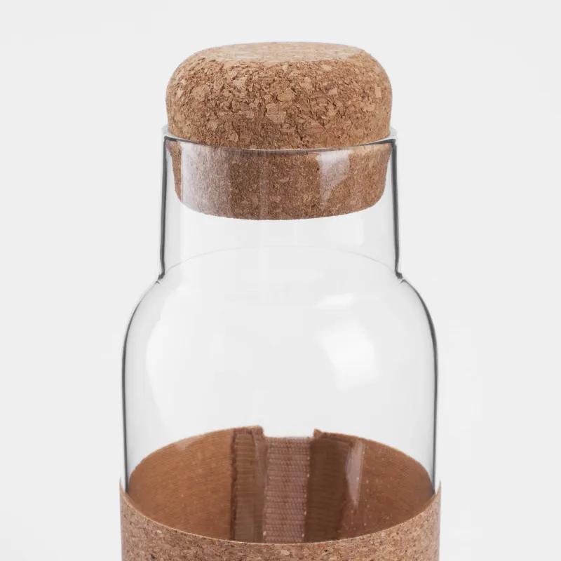 Сусын бөтелкесі, 1,25 л, зарф қосылған, Шыны Б / тығын, Clear font, image-3