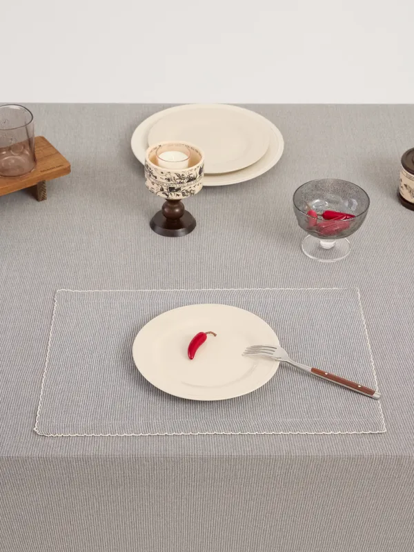 Салфетка под приборы, с кружевом, Scalloped, image-1