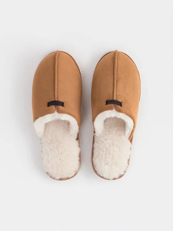 Тапочки женские, Suede, image-1