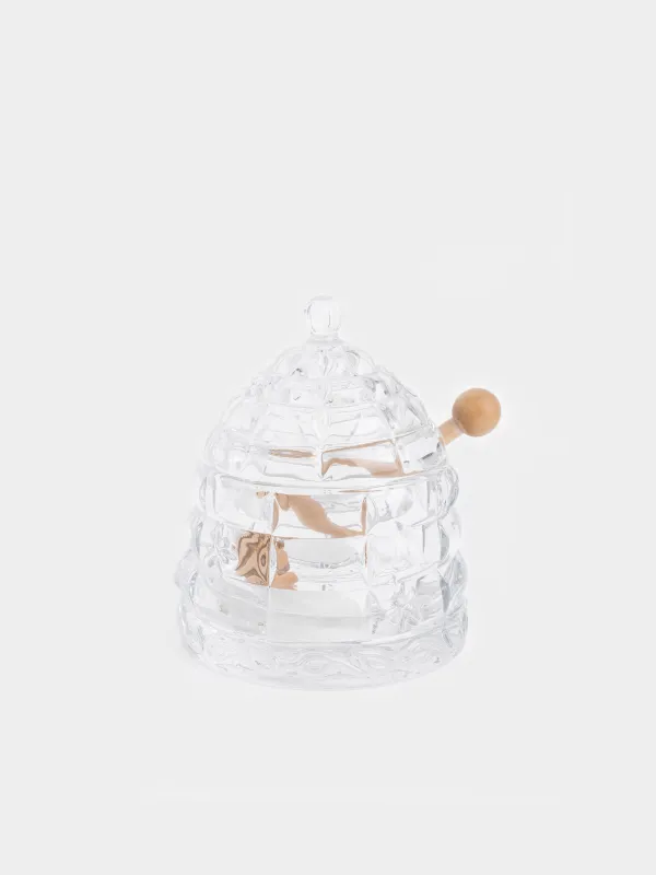 Балға арналған банкі, 290 мл, қасық, шыны Р/ағаш, Өрнектер, Honey, image-0