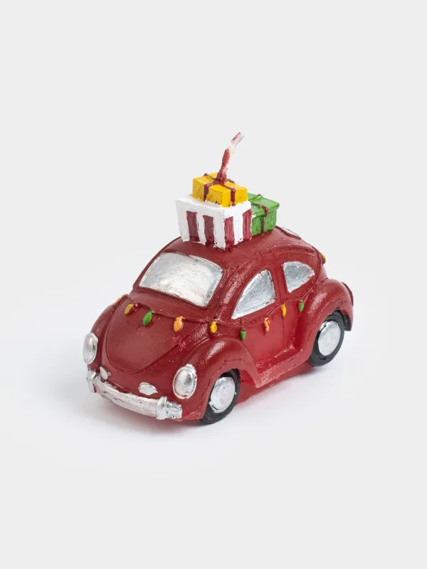 Свеча, 9х6 см, красная, Машина, Red car, image-1