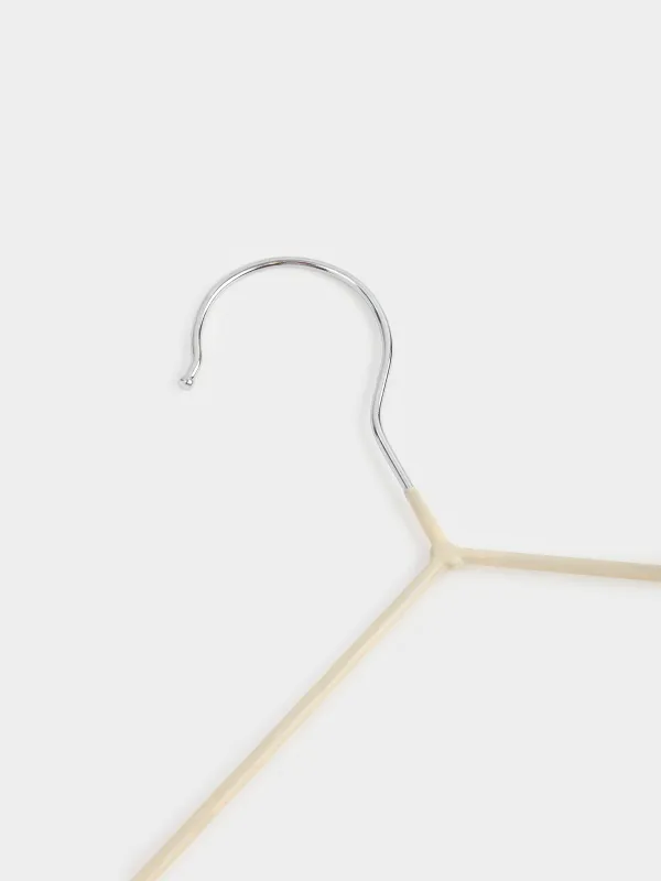 Вешалка-плечики, 40 см, 5 шт, металл с покрытием, бежевая, Colorful house, image-5