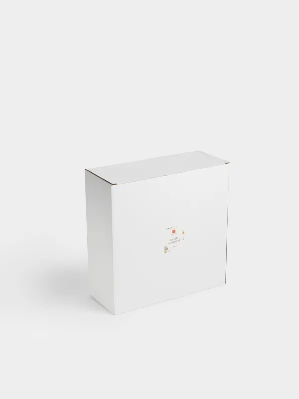 Терең ыдыс, 26х7 см, керамика, сүт түстес және сарғылт-қоңыр, Себетте гүлі бар қоян, Rabbit in narcis, image-5