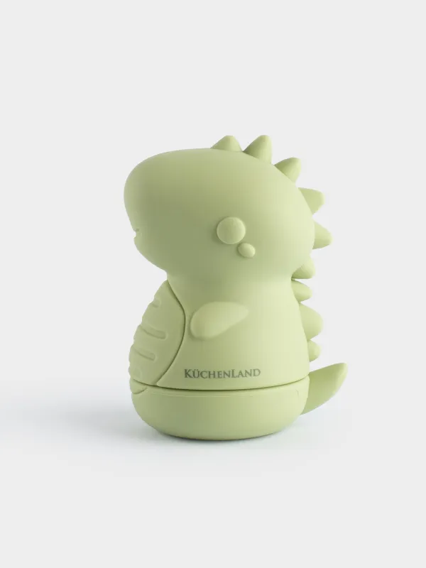 Шомылатын ойыншық, 9х7 см, силикон, жасыл, Шашыратқыш динозавр, Dino, image-0