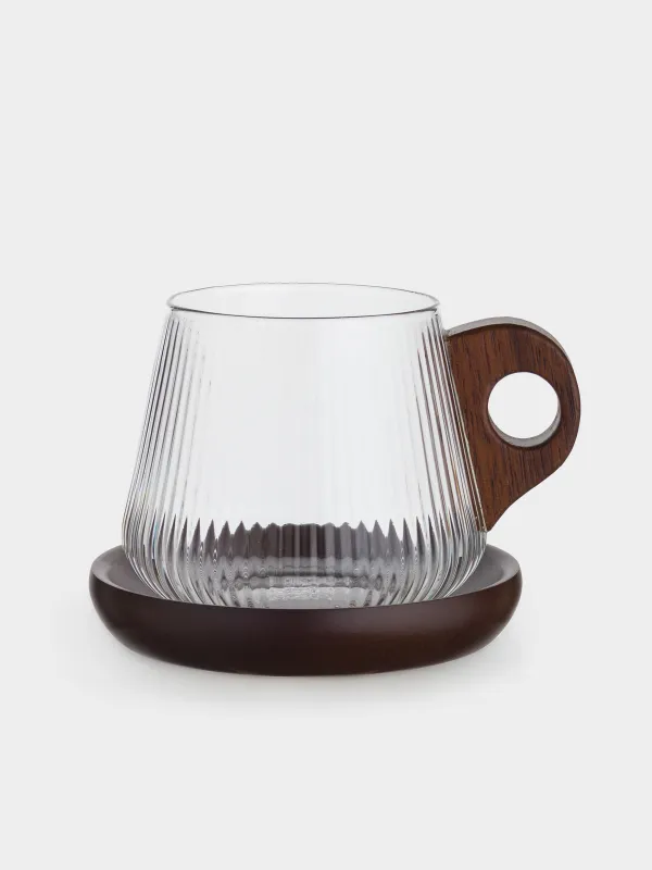 Саптыаяқ, 450 мл, тұғырда, шыны Б/ағаш, Ribby, image-0