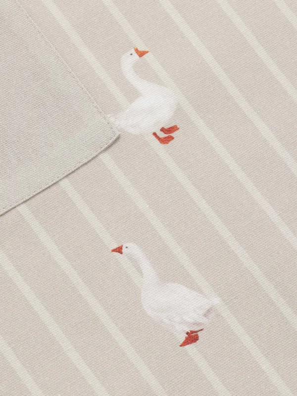 Алжапқыш, 70х85 см, мақта, сарғылт-қоңыр, Қаздар, Poultry, image-3