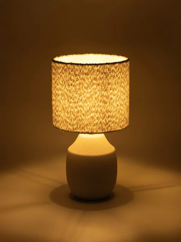Үстел шамы, 38 см, керамика/полиэстер, ақ, Букле, Boucle, image-5