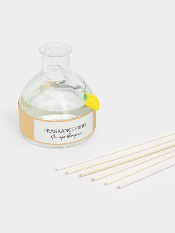 Хош иісті диффузор, 80 мл, салпыншағы бар, Хош иіс, Лимон, Fragrance fruit, image-2