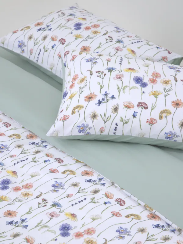 Постельное белье, евро, сатин, Цветы, Satin, image-1