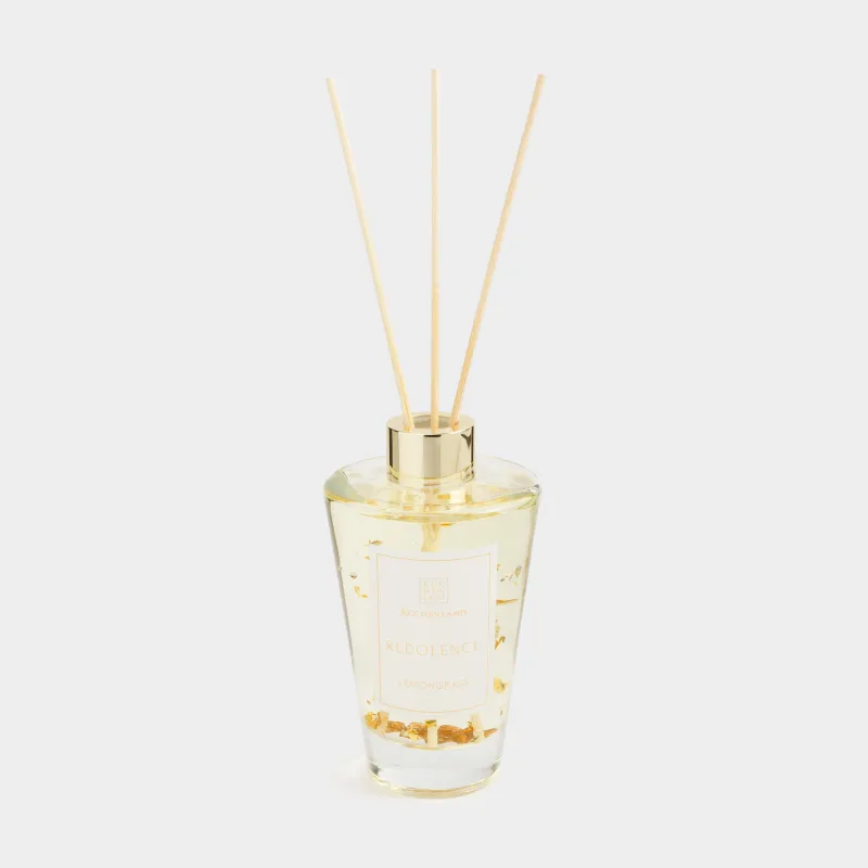 Ароматический диффузор, 200 мл, золотистый, Lemongrass, Redolence