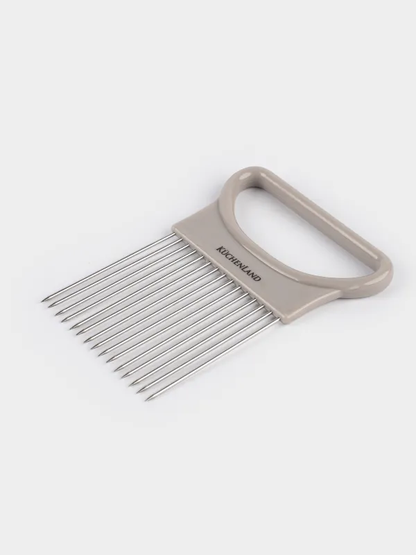 Пияз кескіш ұстағыш, 11х9 см, пластик/Болат, бежевый, Soft Kitchen, image-4