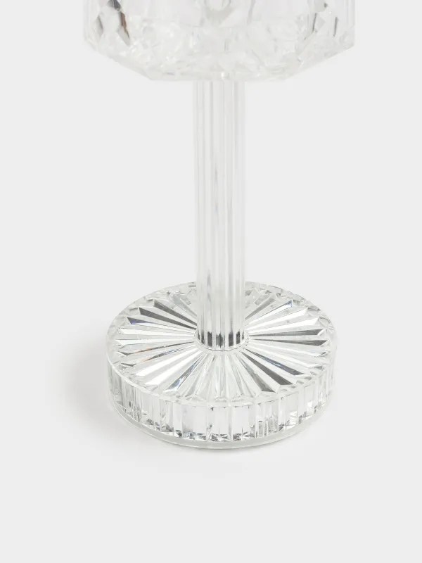 Сенсорлық шам, 26 см, сымсыз, аяқты, пластик / болат, Ромб, Rhombus, image-2