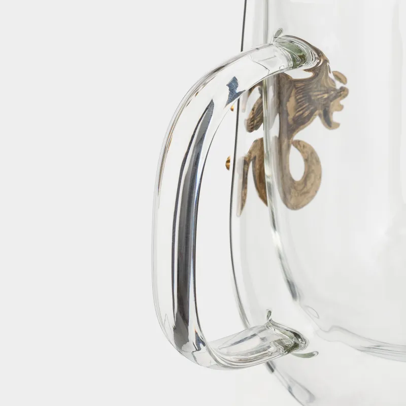 Саптыаяқ, 350 мл, металлдан жасалған шыны, алтын, Тауешкі, Air zodiac, image-2