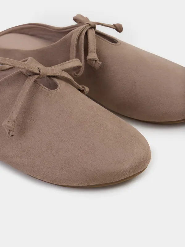 Тапочки женские, домашние, Suede, image-3