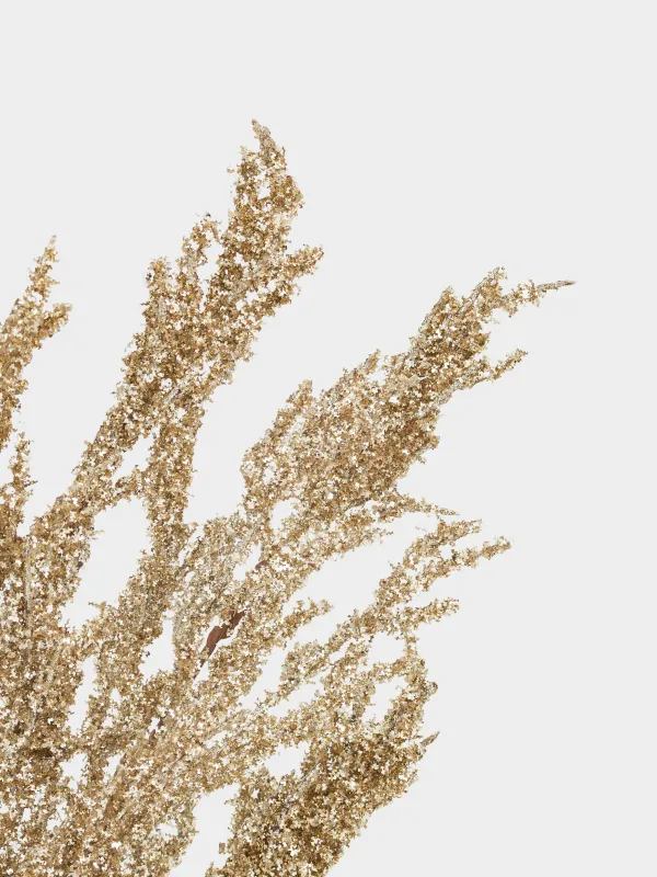 Сәндік бұтақ, 72 см, ПВХ/полиэстер, шампан, Шырша, Conifer champagne, image-3