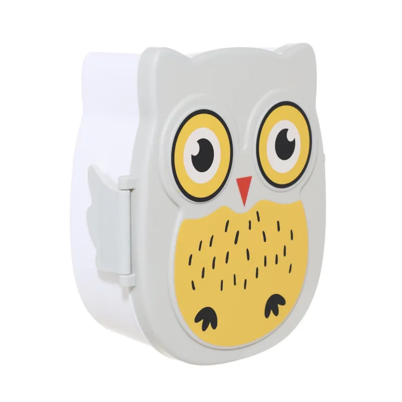 Контейнер, балаларға, 17х14 см, 2 бөлім, кыстырғышпен, пластик, сұр, Yкі, Childhood, image-1