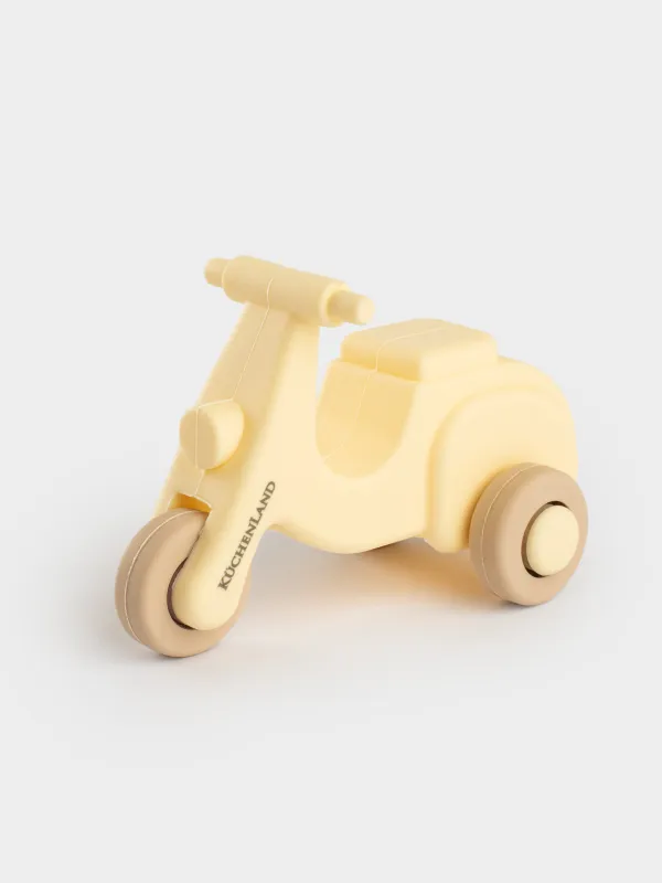 Ойыншық, 10х6 см, силикон, сарғылт-қоңыр, Мопед, Kiddy, image-0