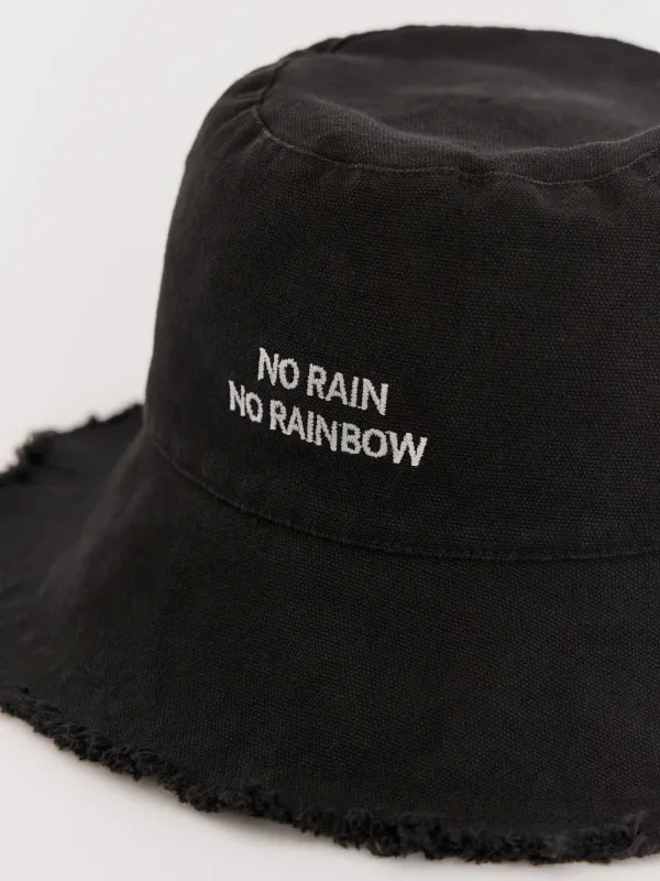 Панама, 57 см, единый размер, с необработанным краем, хлопок, темно-серая, Shore, image-2