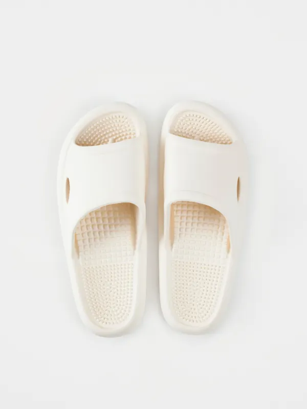 Тапочки женские, ЭВА, молочные, Bouncy, image-1