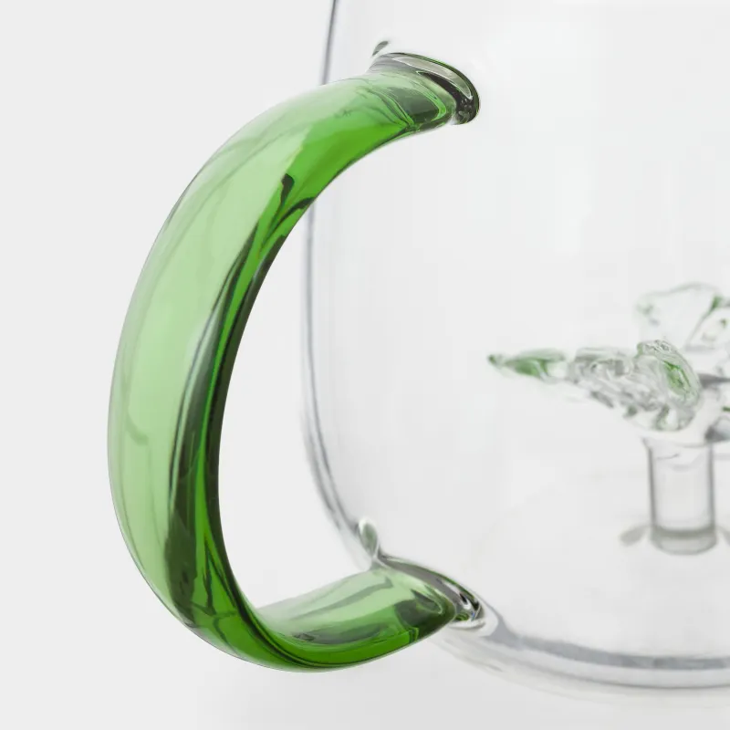 Саптыаяқ, 400 мл, шыны Б, жасыл тұтқа, көбелек, Shape, image-4