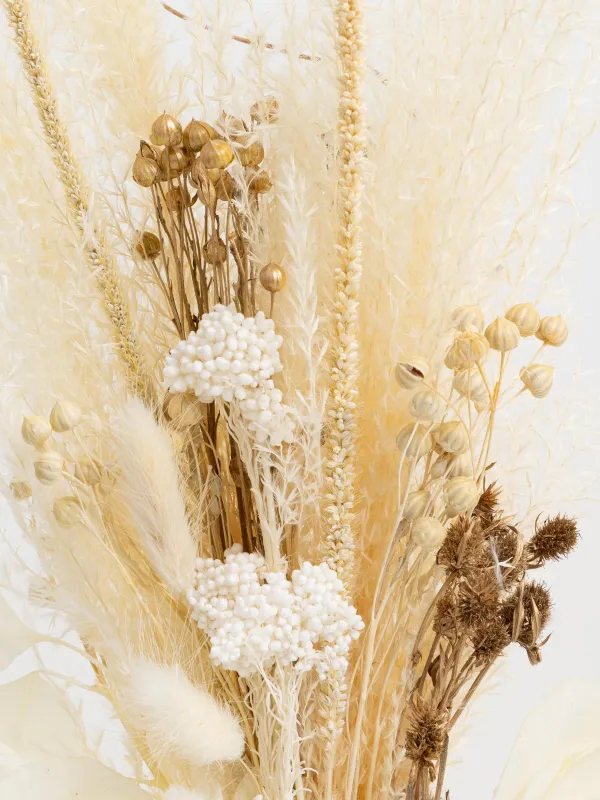 Букет декоративный, 60 см, сухоцветы, Травы и цветы, Dried flower, image-3
