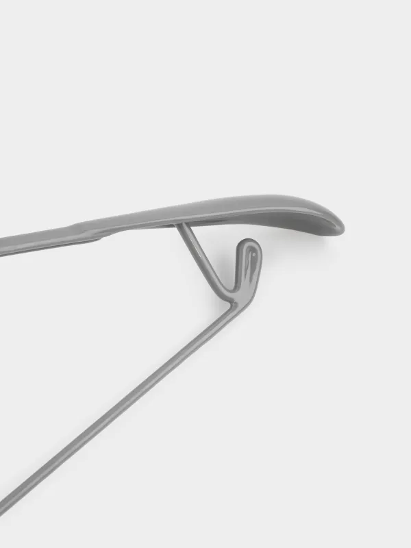 Ілгіш-иықтар, 44 см, иық жастығы бар, шалбар/юбка ілмектері бар, қапталған металл, сұр, Colorful house, image-2