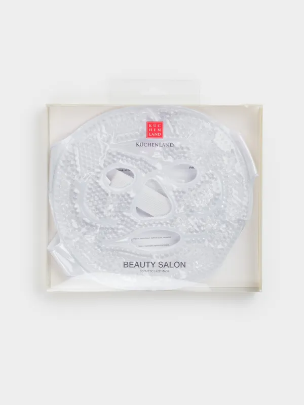 Косметикалық бет маскасы, 22 см, қайта пайдалануға болатын, гель, ақ, Beauty salon, image-4