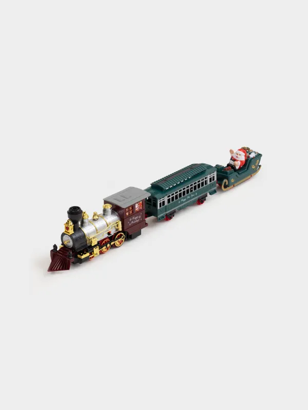 Железная дорога игрушечная, L, музыкальная, с подсветкой/дымом, на подставке, пластик, Game rail, image-7