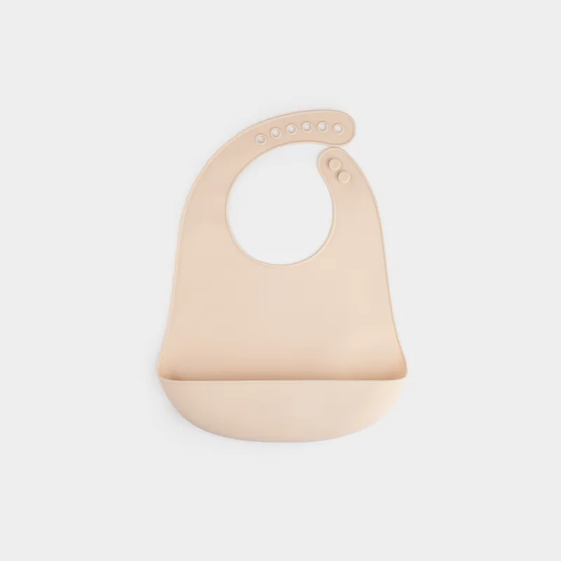 Нагрудник, с карманом, бежевый, Kiddy