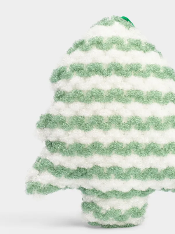 Губка для мытья посуды, 13х11 см, двусторонняя, полиэстер/поролон, зеленая, Елка, Clean, image-5