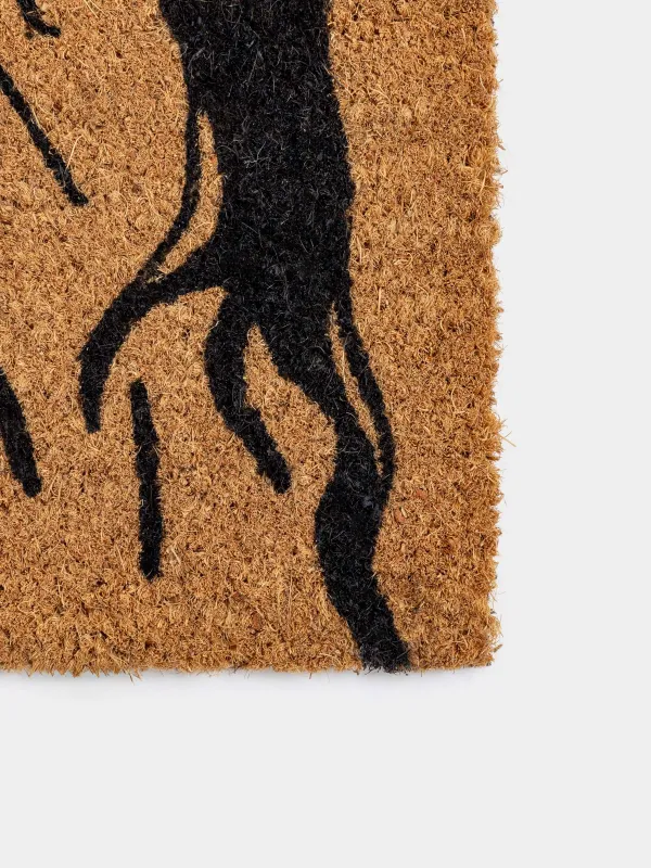 Есік алды кілемшесі, 40х60 см, кокос/ПВХ, тікбұрышты, қоңыр, Жылқы, Home horse, image-3