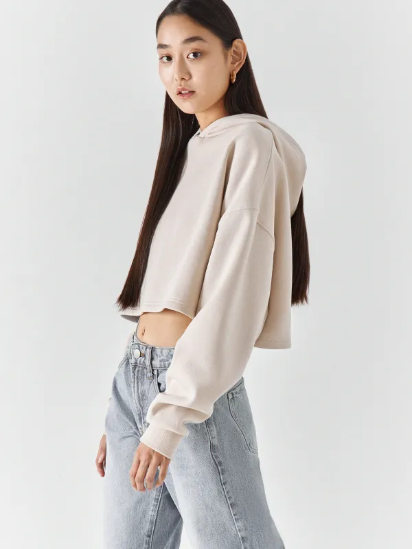 Худи женское, хлопок/полиэстер, песочное, Fidelma, image-2