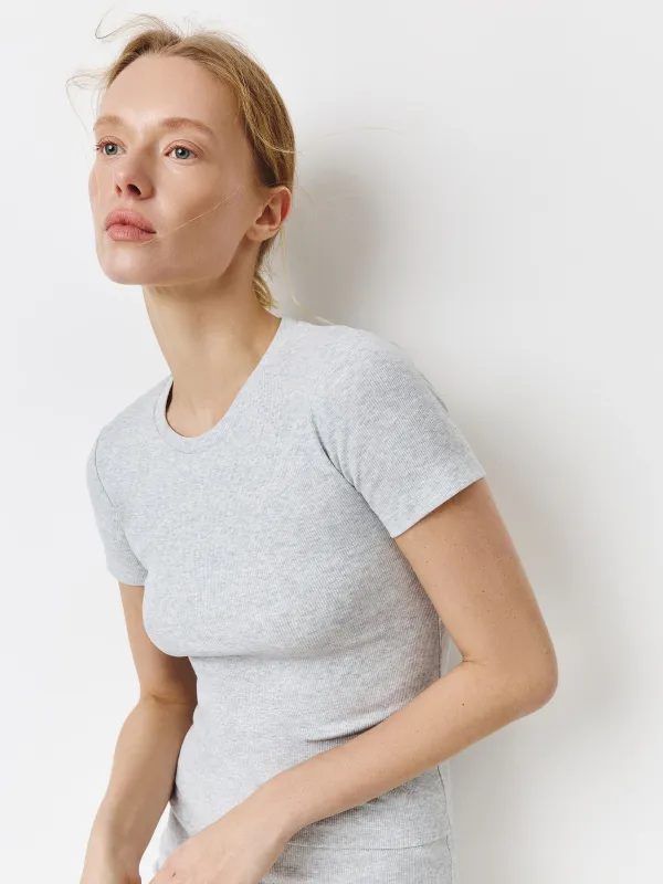 Әйелдерге арналған киім жиынтығы, үйге арналған, өлшемі S, мақта, сұр, Tonita, image-3