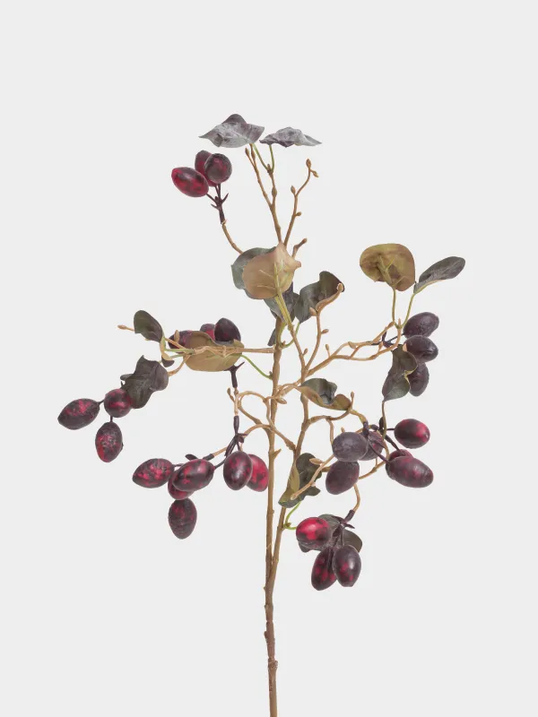 Сәндік бұтақ, 85 см, көбік/полиэтилен, Кизил, Fruit decor, image-1