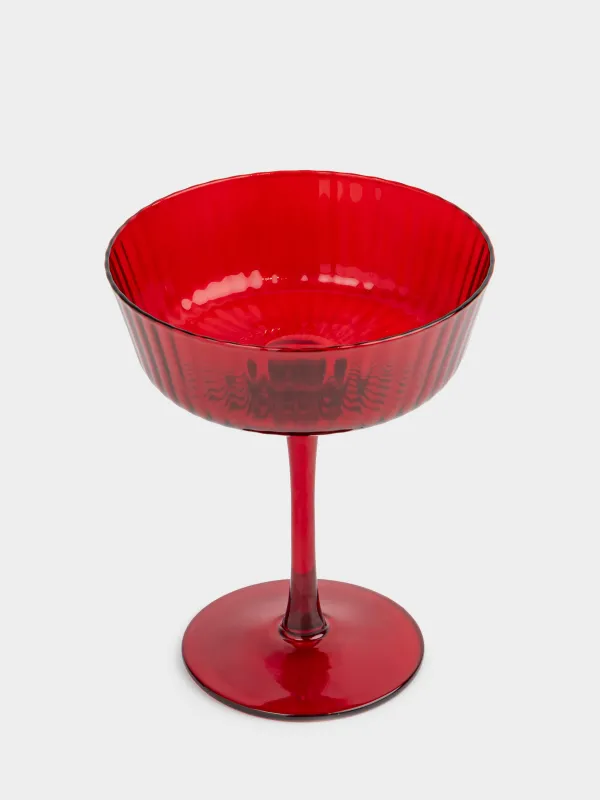 Шампан бокалы, 230 мл, шыны Р, қызыл, Ribby color, image-1