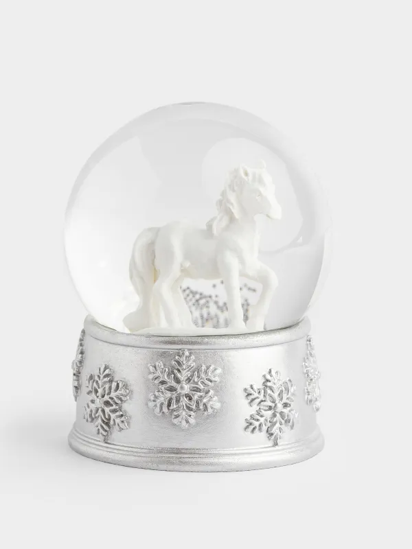 Снежный шар, 7 см, стекло/полирезин, Silver style, image-4