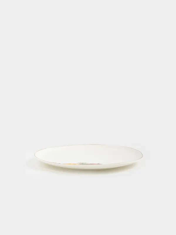 Түскі ас тәрелкесі, 28 см, фарфор N, ақ, алтын жиектері бар, Анар мен апельсин, Christmas miracle, image-2