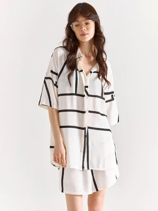 Рубашка женская, с коротким рукавом, Nataly, image-0