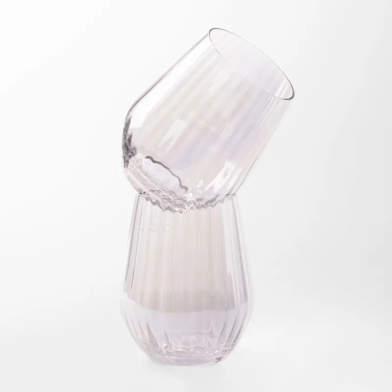 Стакан, 11 см, 450 мл, 2 шт, стекло, перламутр, Lombardy R polar, image-2