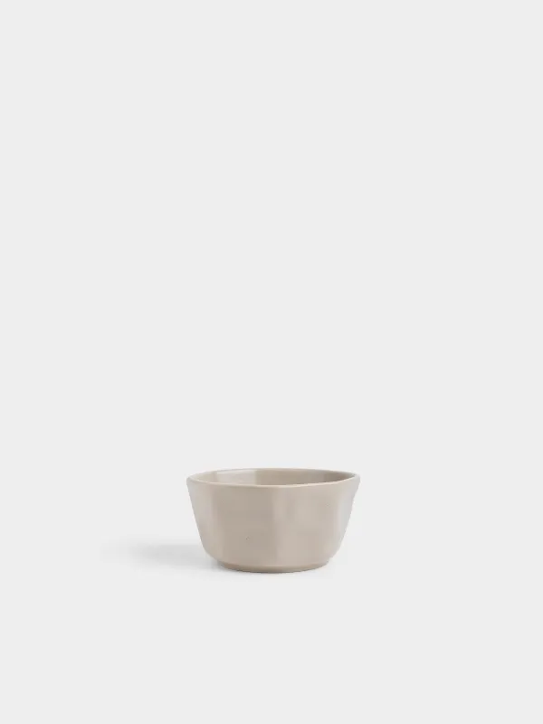 Кесе, 14х7 см, керамика, сарғылт-қоңыр, Мыжылған әсер, Crumple creme, image-0