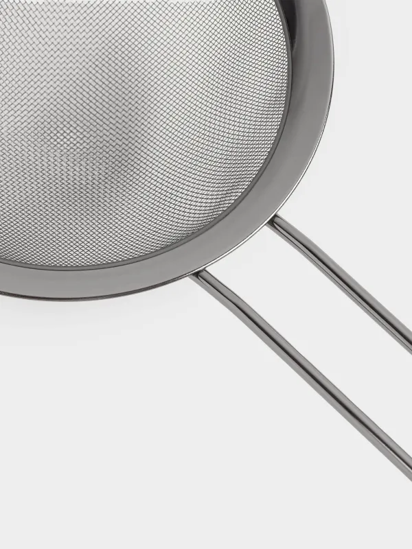 Сито, 14 см, с ручкой, сталь, темно-серое, Titanium, image-4