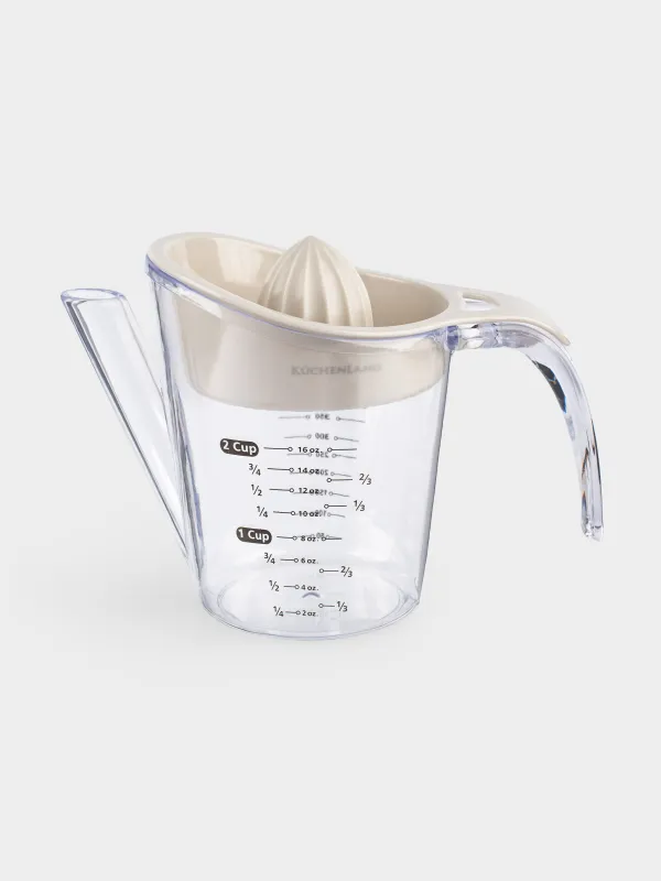 Цитрус шырын сыққыш, 500 мл, өлшеуіш шыныаяқпен, пластик, түс, Extra-light, image-0