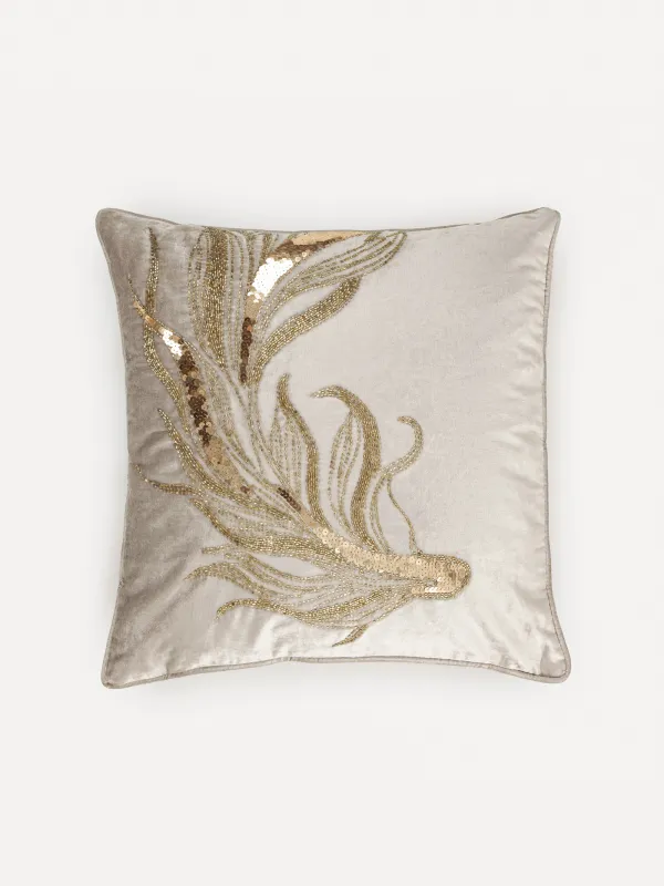 Подушка декоративная, 50х50 см, с бисером, Рыбки, Goldfish, image-0