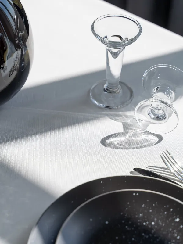 Скатерть, 160х160 см, полиэстер, бело-серая, Milky way, image-3